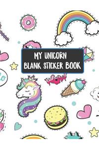 My Unicorn Blank Sticker Book