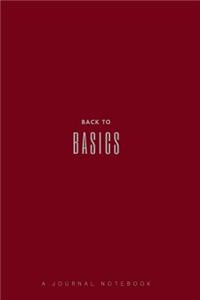 Back to Basic a Journal Notebook (Red)