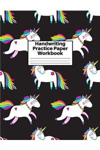 Handwriting Practice Paper Workbook