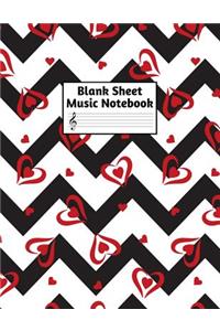 Blank Sheet Music Notebook