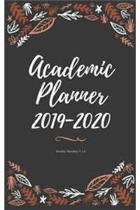 Academic Planner 2019-2020 weekly monthly 5 x 8