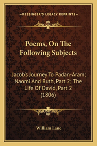 Poems, On The Following Subjects