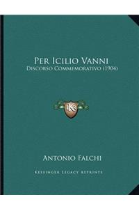 Per Icilio Vanni