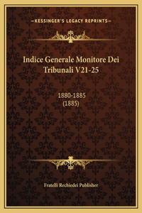 Indice Generale Monitore Dei Tribunali V21-25