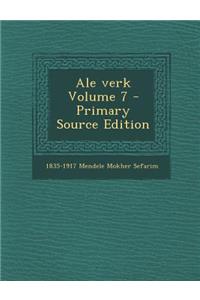 Ale Verk Volume 7
