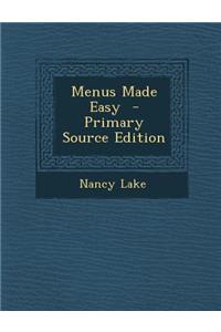 Menus Made Easy