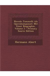 Niccolo Jommelli ALS Opernkomponist