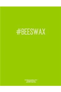 Notebook for Cornell Notes, 120 Numbered Pages, #BEESWAX, Lime Cover