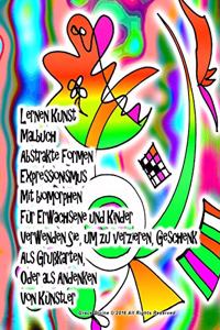 Lernen Kunst Malbuch Abstrakte Formen Expressionismus Mit biomorphen Für Erwachsene und Kinder Verwenden Sie, um zu verzieren, Geschenk Als Grußkarten, Oder als Andenken Von Künstler Grace Divine