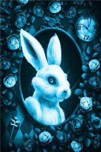 Alice in Wonderland Modern Journal - Outwards White Rabbit (Light Blue)
