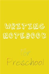 Writing Notebook For Preschool