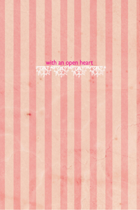 With an Open Heart