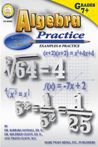 Algebra Practice Book, Grades 7 - 12