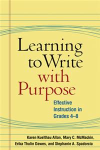 Learning to Write with Purpose