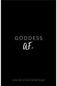 2020-2021 2-Year Pocket Diary; Goddess AF