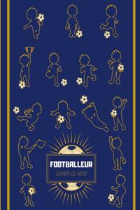 Footballeur cahier de note
