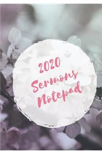 2020 Sermons Notepad