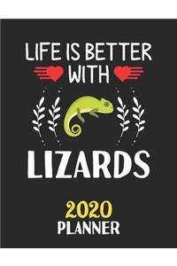 Life Is Better With Lizards 2020 Planner