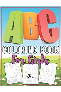 ABC Coloring Book for Girls