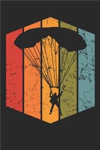 Skydiving Notebook - Vintage Parachuting - Gift for Skydivers And Parachuters - Parachute Diary - Parachute Writing Journal