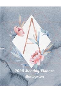 2020 Monthly Planner Monogram