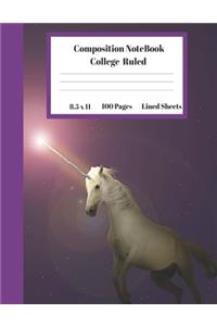 Composition Notebook College Ruled Lined Sheets