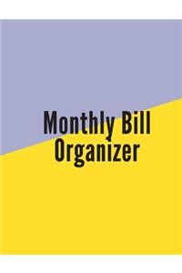 Monthly Bill Organizer: family organizer expense tracker notebook bill Colorado tracker bill book monthly 2019-2020