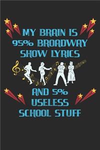 My Brain Is 95% Broadway Show Lyrics And 5% Useless School Stuff