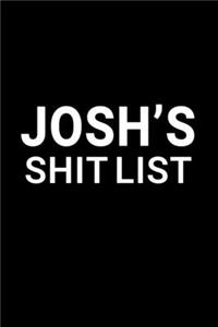 Josh's Shit List