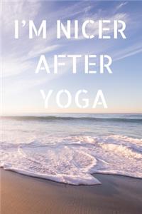 I'm nicer after yoga