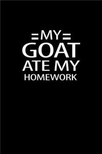 My goat ate my homework