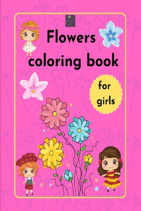 Flowers Coloring Book for girls