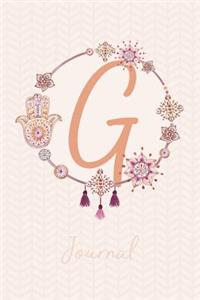 Beautiful Bohemian Style Journal with Initial