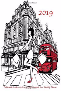 2019 Fashionable London 2018-2019 Large Academic Year Monthly Planner