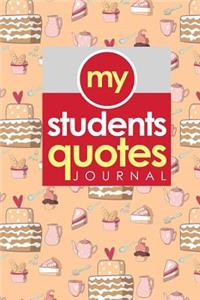 My Students' Quotes Journal