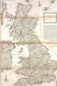 An Antique 1736 Map of Great Britain Journal
