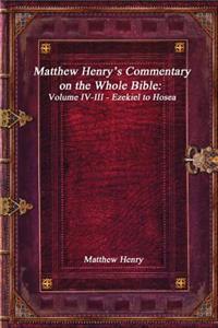 Matthew Henry's Commentary on the Whole Bible