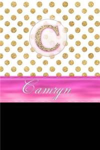 Camryn: Personalized Lined Journal Diary Notebook 150 Pages, 6 X 9 (15.24 X 22.86 CM), Durable Soft Cover