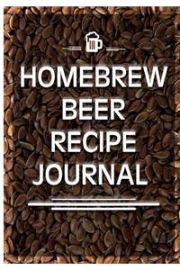 Homebrew Beer Recipe Journal