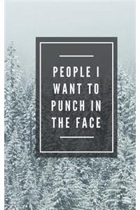People I Want To Punch In The Face (Notebook)
