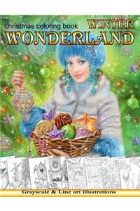 Winter Wonderland. Christmas Coloring Book for Adults