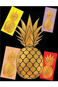 2017, 2018, 2019 Weekly Planner Calendar - 70 Week - Pineapple