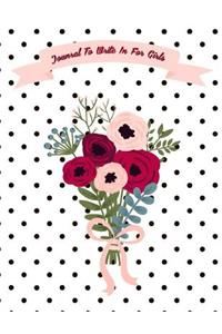 Journal To Write In For Girls