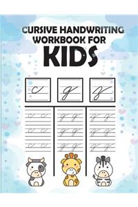 Cursive handwriting workbook for kids