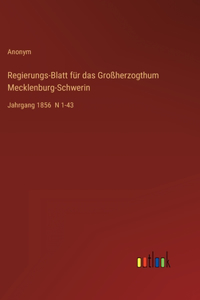 Regierungs-Blatt für das Großherzogthum Mecklenburg-Schwerin