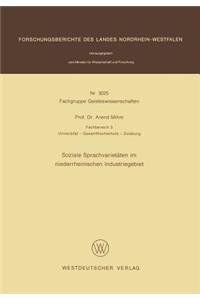 Soziale Sprachvarietäten im niederrheinischen Industriegebiet