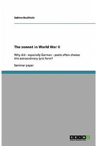 The sonnet in World War II