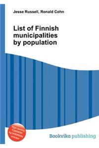 List of Finnish Municipalities by Population