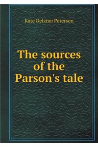 The Sources of the Parson's Tale