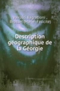 Description geographique de la Georgie